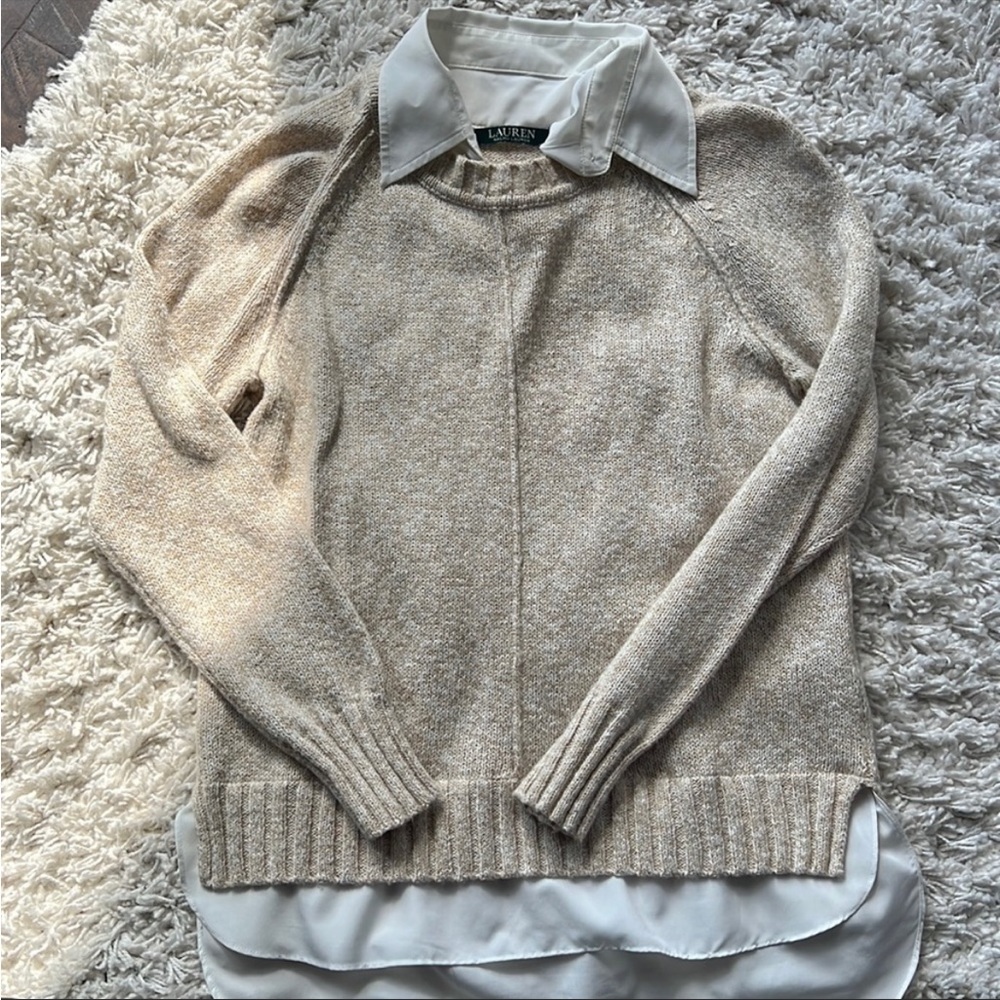Lauren Ralph Lauren layered sweater shirt